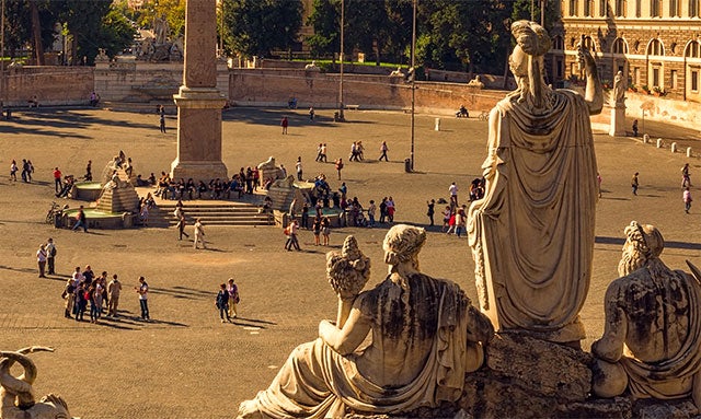 Piazza del Popolo - Uma das praças mais populares de Roma